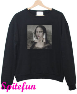 Mona Lisa Lollipop Lips Sweatshirt