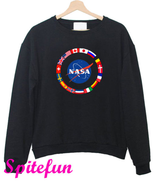 NASA All Country's Flags Sweatshirt