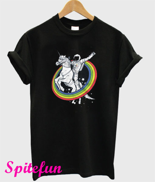 Red Unicorn Astronaut T-Shirt