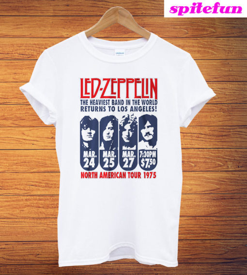 Led Zeppelin LA 1975 T-Shirt