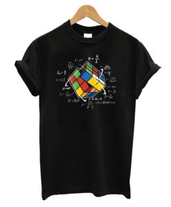 Rubik Cube Retro Vintage Colorful Cube Game Math T-Shirt
