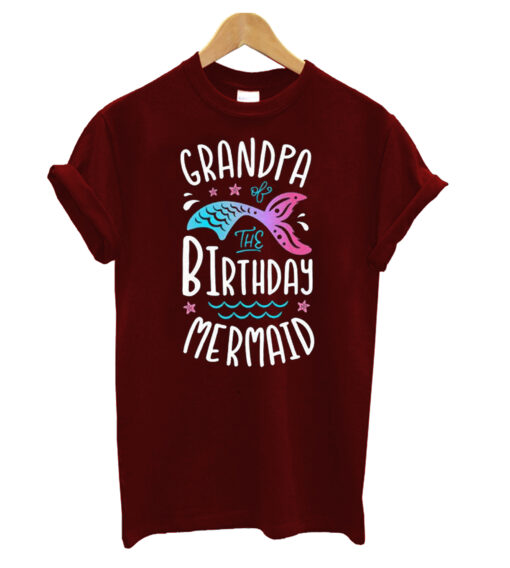 Grandpa of the Birthday Mermaid T-Shirt