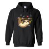 Climbing Chibi Anime Sloth Music Lover Hoodie
