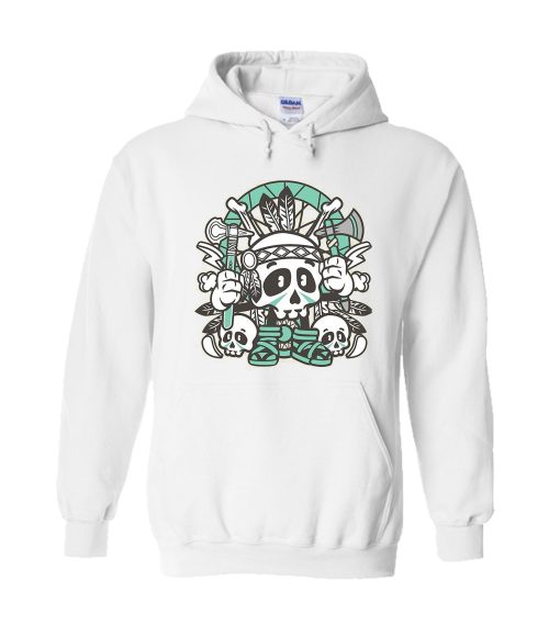 Indian Skull Cartoon Character Hoodie
