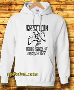 Led Zeppelin United States Of America 1977 Ringer Hoodie