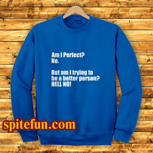 Am I Perfect Sweatshirt