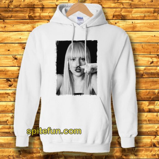 Lady Gaga Finger Mustache Hoodie