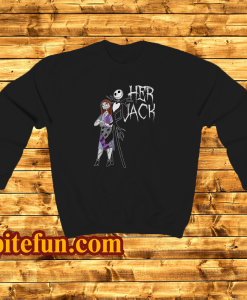 Nightmare Before Christmas Her Jack His Sally Couples Adult Sweatshirt