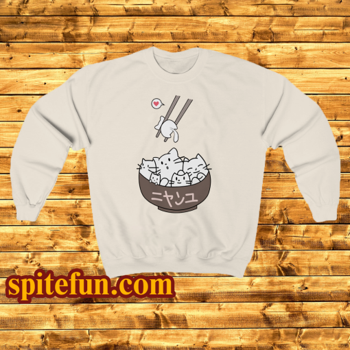 Cat In Bowl Sweatshirt