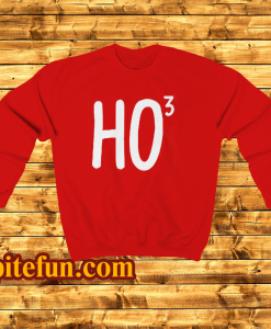Ho To The Power Of Three Mens Christmas Sweatshirt