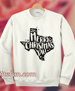 Merry Christmas Y'all Texas Sweatshirt