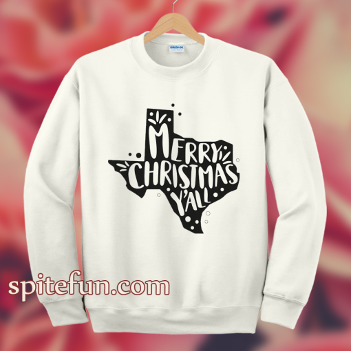 Merry Christmas Y'all Texas Sweatshirt