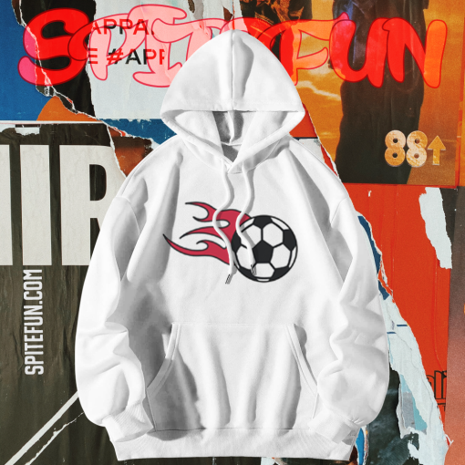 Flaming Soccer Hoodie TPKJ1
