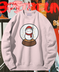 Snowball globe snowman Sweatshirt TPKJ1