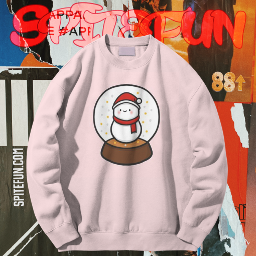 Snowball globe snowman Sweatshirt TPKJ1