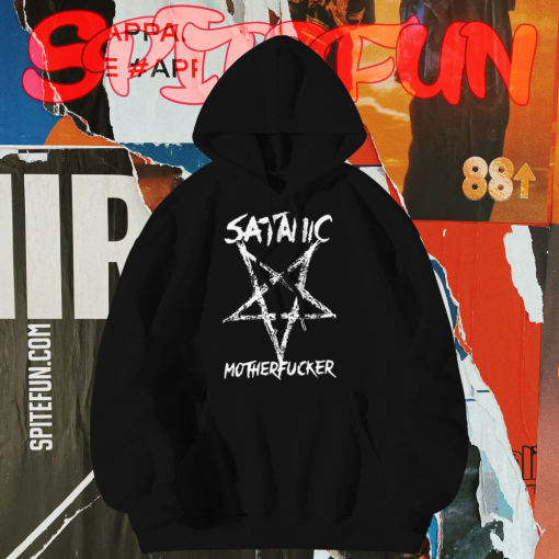 Satanic Motherfucker Back Hoodie TPKJ1