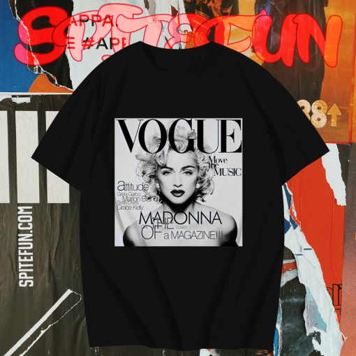 Unisex 80'S Madonna Vogue Short Sleeve T-Shirt TPKJ1