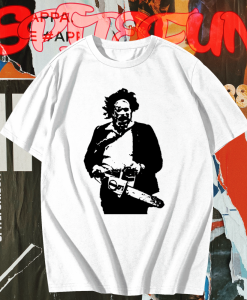 Texas Chainsaw Massacre Leather Face Shirt TPKJ1